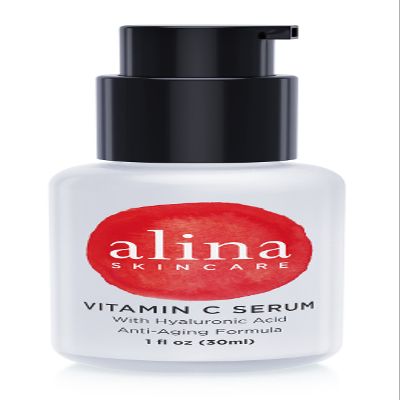Alina Skin Care Award Winning & Dermatologist Recommended Vitamin C Serum for Reduction of Fines Lines & Wrinkles. Enhances Skin Radiance, Texture and Skin Tone,White 1.0 Ounce