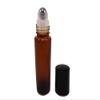Perfume Studio Set of Amber Roll Ons With Metal Ball Applicators - Tested Against Leaks! 10 ml (5, Amber Glass Metal Ball) view 1