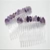 Amethsyst Stone Hair Combs (set of 2) view 3