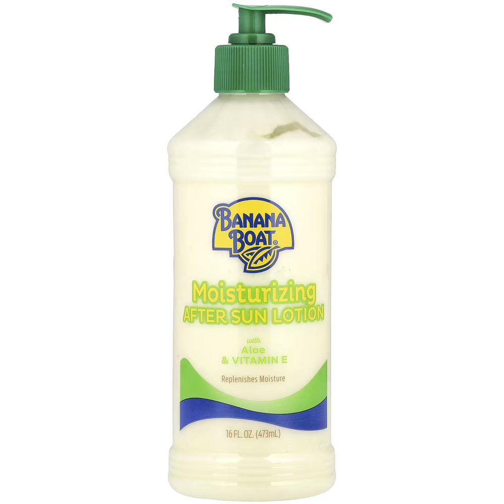 Banana Boat Aloe After Sun Lotion Pump 16 Ounce (473ml) (6 Pack)
