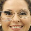 Magnifying Make up Eyeglasses, 3X Magnification, Single Lens, Flip-able Each Side Cosmetic Application view 1