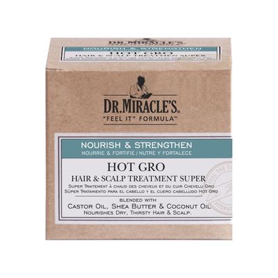 Dr. Miracles Strengthen Hot Gro Hair/Scalp Treatment 4 Ounce Super (118ml) (6 Pack)