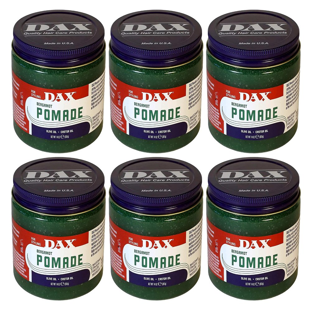 Dax Pomade (Bergamot) 14 Ounce Jar (414ml) (6 Pack)