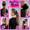 Chocolate Brown Velvet Scrunchy-Jumbo - Made in the USA view 2