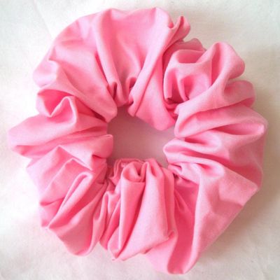 Pink Cotton Scrunchy-Jumbo