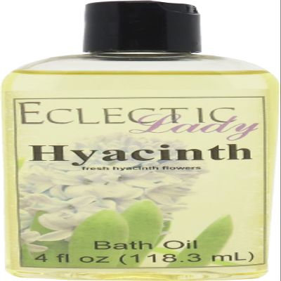 Hyacinth Bath Oil, Scented Body Oil, Relaxing Bathing Oil, 4 oz