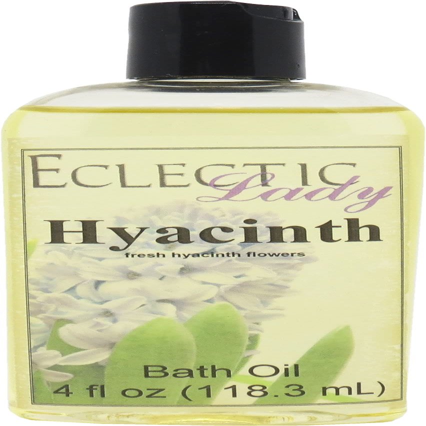 Hyacinth Bath Oil, Scented Body Oil, Relaxing Bathing Oil, 4 oz