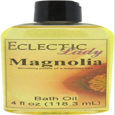 Magnolia Bath Oil, Scented Body Oil, Relaxing Bathing Oil, 4 oz