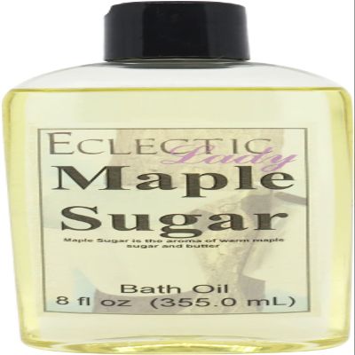 Maple Sugar Bath Oil - Scented Body Oil - Relaxing & Moisturizing Bathing Oil - Fragrance Body Oil For Dry & Rough Sensitive Skin - 8 oz