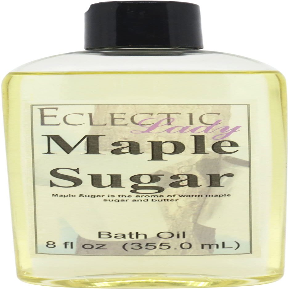 Maple Sugar Bath Oil - Scented Body Oil - Relaxing & Moisturizing Bathing Oil - Fragrance Body Oil For Dry & Rough Sensitive Skin - 8 oz