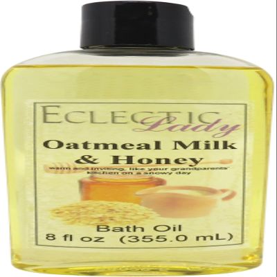 Oatmeal Milk And Honey Bath Oil, Relaxing Bathing Oil, 8 oz