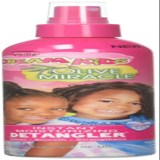 African Pride Dream Kids Olive Miracle Instant Moisture Detangler, Restores Natural Coils & Curls, Adds Moisture & Controls Frizz, 8 Oz