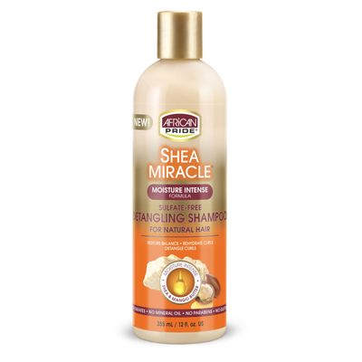 African Pride Shea Butter Miracle Detangling Shampoo, 12 Ounce