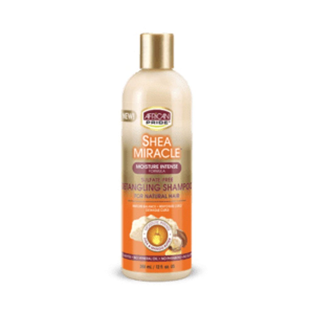 African Pride Shea Butter Miracle Detangling Shampoo, 12 Ounce