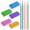 500 PCS Disposable Micro Applicator Brush Bendable Makeup Brush Mascara Brush for Eyelash Extensions, 5 Colors (Head Diameter: 2.5/2.0/1.5 mm) view 1