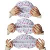 11 Pieces Waterproof Shower Caps Elastic Reusable Plastic Bathing Hair Cap Lady Salon Hat for Kids Girls and Women, Assorted Patterns view 3