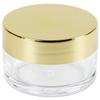 Beauticom 20g/20ml USA Acrylic Round Clear Jars with Lids for Lip Balms, Creams, Make Up, Cosmetics, Samples, Ointments (120 Pieces Jars + Lids, GOLD) view 4