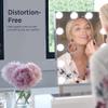 iHome Hollywood Vanity Mirror PRO with Built in Bluetooth, Voice Control, USB Input and Speaker  16 x 12 LED Makeup Mirror with Adjustable Lights and Detachable 10x Detail Mirror view 3