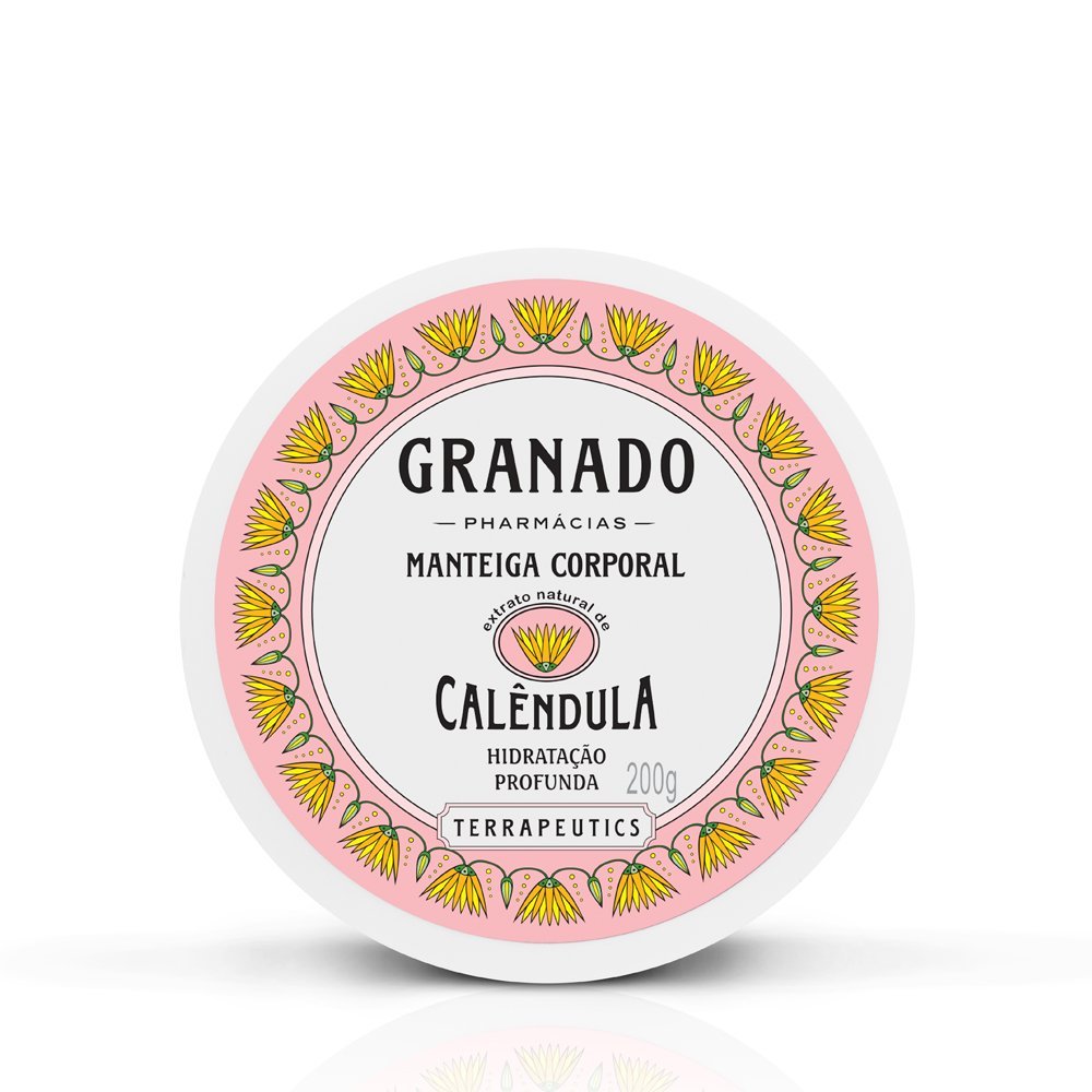 Granado - Linha Terrapeutics - Manteiga Corporal Hidratacao Profunda Calendula 200 Gr - (Terrapeutics Collection - Pot Marigold Deep Moiturizing Body Butter Net 7.05 Oz)