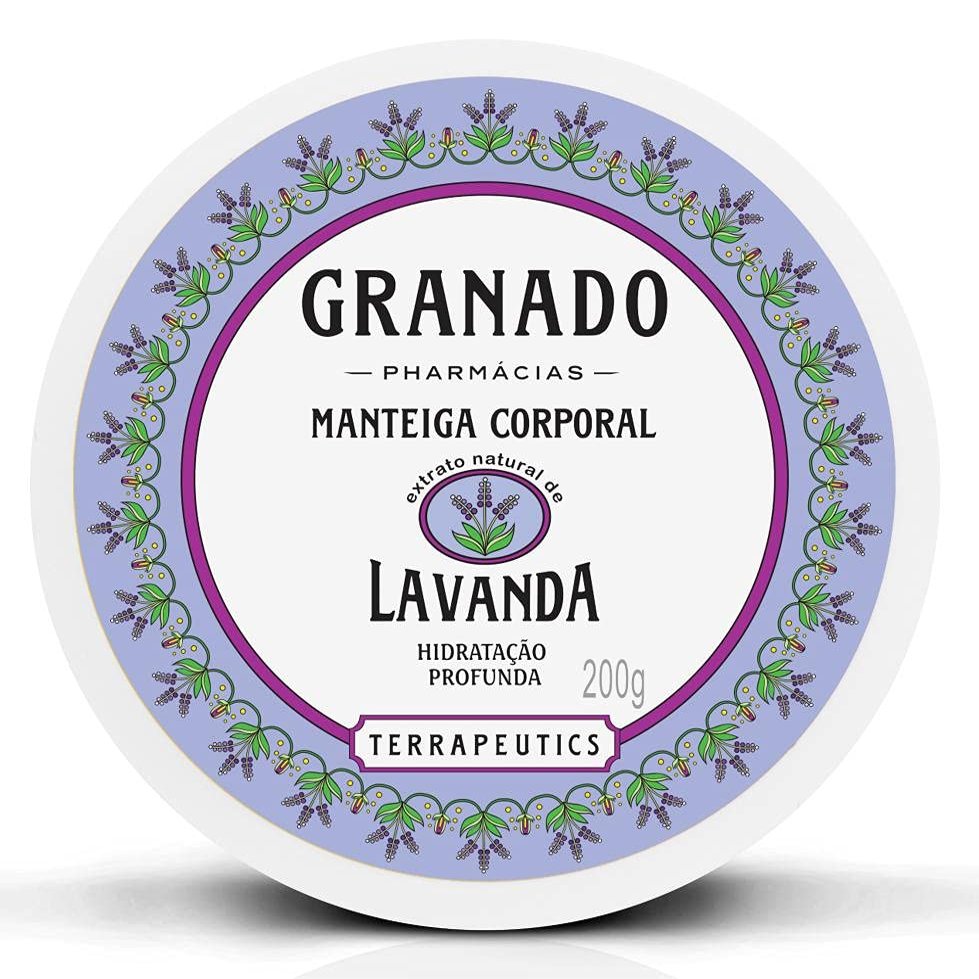 Granado - Linha Terrapeutics - Manteiga Corporal Hidratacao Profunda Lavanda 200 Gr - (Terrapeutics Collection - Lavender Deep Moiturizing Body Butter Net 7.05 Oz)