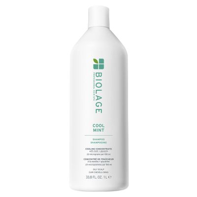 Biolage Cool Mint Shampoo - Balancing Shampoo for Oily Scalp, Gently Cleanses, Refreshes & Helps Balance, Mint & Glycerin, Vegan & Paraben-Free, 33.8 Fl Oz