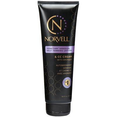 Norvell Venetian Sunless Self Tanner Gradual Color Extender Lotion 8.5 fl oz  Moisturizing Self Tanning Cream with Violet & Brown Tones, Instant Bronzer, Natural Fake Tan