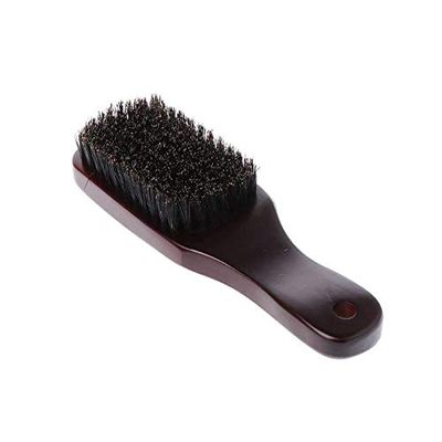 Beard Brush Wooden Handle for facial hair grooming - Easily detangles hair, massages face and gets rid of dead, dry skin to keep beard from being itchy