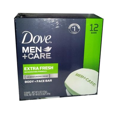 Dove Men's Bar Extra Fresh, 12 Count