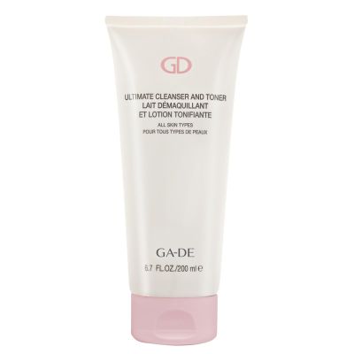 GA-DE Ultimate Facial Cleanser and Toner - All Skin Types - Face Wash and Makeup Remover - Formulated with Aloe Vera, French Rose, and Vitamin E - 6.7 oz