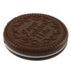 2pc/Cute Chocolate Cookie Shape Cosmetic Makeup Mirror + Mini Comb view 1