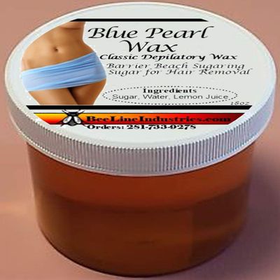 Blue Pearl Wax Barrier Beach Sugaring Pure Gold Sugar for Hair Removal 18oz