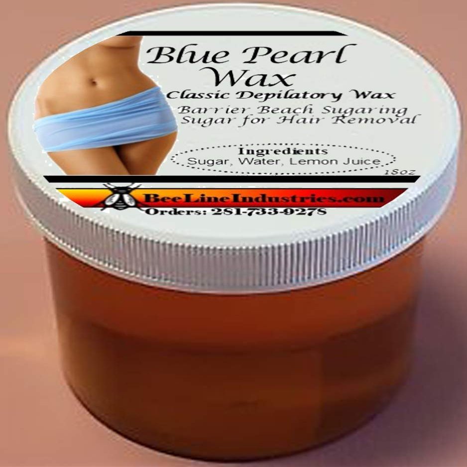 Blue Pearl Wax Barrier Beach Sugaring Pure Gold Sugar for Hair Removal 18oz