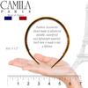 Camila Paris AD44 French Fashion Headband for Women, Very Flexible with Teeth for Strong Hold Grip, Women's Hairband, No Slip and Durable Styling Girls Hair Accessories, Made in France with Cellulose view 3