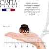Camila Paris NV87 French Hair Clip for Women, Small Tortoise Girls Hair Claw Clips Fashion Durable Hair Accessories for Women, Luxury Ladies Strong Hold No Slip Grip Clamp, Made in France view 3