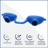 Super Sunnies EVO FLEX Tanning Bed Goggles Red Light Therapy Eye Protection UV Glasses, FDA Compliant - Blue view 2