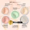 5pc KIT w/FACE BRUSH (PINK BISQUE) Mineral Makeup Set Full Size Powder Bare Skin Matte Foundation view 2