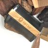 Premium Natural Ox horn and Sandalwood Beard Comb Dual-Action | Double Sided Beard & Mustache Comb with Black Protective Case | Perfect Grooming Companion & Gift for Men  by Man & Mane view 4