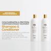 Gold Keratin Protein Shampoo and Conditioner 33.8 oz Duo view 2