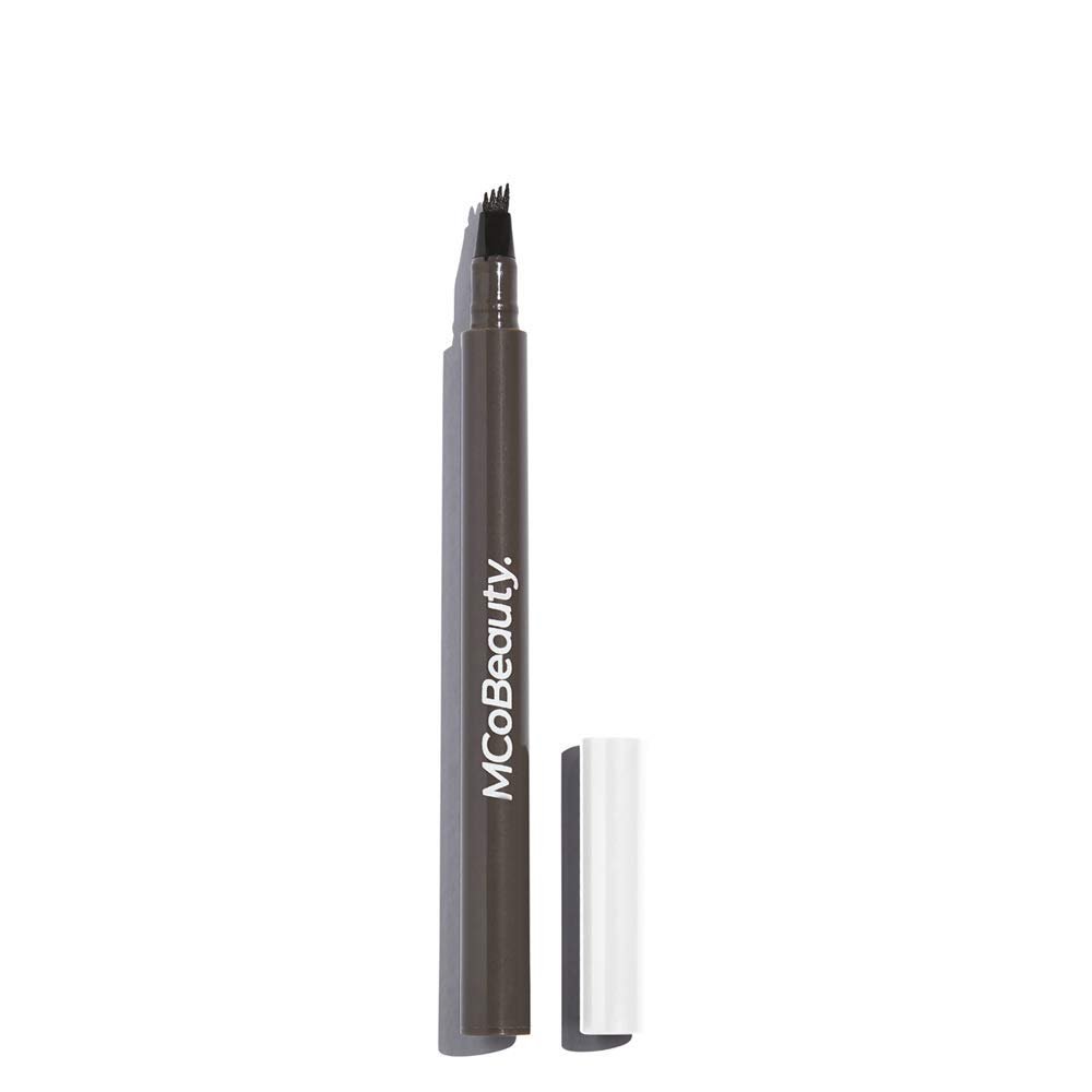 MCoBeauty - Tattoo Brow Microblading Eyebrow Pen - Ink Brow Pen - Medium Dark Shade - Easy to Apply, Ink-Like Formula - Ultra-Fine Micro Fork Top - Long Wearing Formula - Stocking Fillers