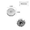 HQ9 Replacement Heads, Shaver Heads Blades Cutter Replacement for Compatible with Philipss Nore-lcos SpeedXL 8240XL 8140XL 8150XL 8160XL 8170XL, 8100 Series, 8200 Series, 9100 Series, and PT/AT900 view 4