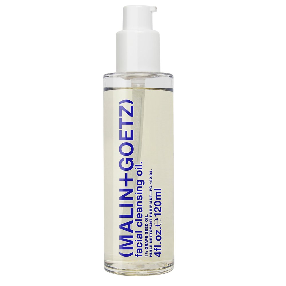 MALIN+GOETZ Facial Cleansing Oil | Cleanser with Grapeseed, Avocado + Olive Oils | Removes Makeup + Impurities | Nourishes with Lavender, Eucalyptus + Vitamins A + E | Vegan + Cruelty-Free (4 Fl Oz.)