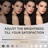 FENCHILIN Lighted Makeup Mirror Hollywood Mirror Vanity Makeup Mirror with Light Smart Touch Control 3Colors Dimmable Light Detachable 10X Magnification 360Rotation(White) view 3