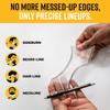 The Cut Buddy PLUS Beard Shaping Tool, Clear Template with Built-in Comb and Bonus Pencil, Ideal for Hairline, Beard, and Mustache Trimming view 4