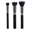 Duo Fiber Makeup Brush Set - Beauty Junkees 3pc Professional Make Up Brushes for Blending, Stippling, Setting Foundation, Concealer, Works with Liquid Powder Cosmetics, Synthetic, Vegan Cruelty Free view 1