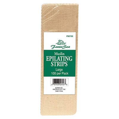 Burmax WA-02746 FANTASEA Muslin EPILATING Strips - Large 100 PK