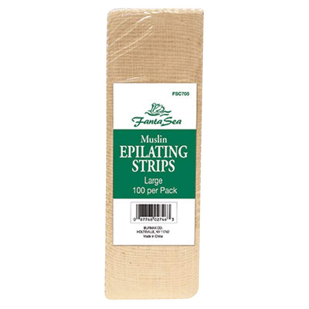 Burmax WA-02746 FANTASEA Muslin EPILATING Strips - Large 100 PK