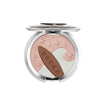 BECCA Shimmering Skin Perfector Pressed Highlighter & Sunlit Bronzer - Ocean Glow (.25 oz)