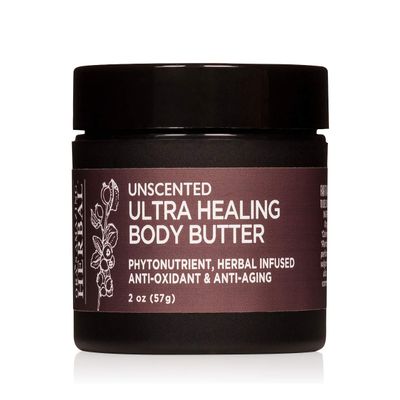 Ora's Herbal Unscented Ultra Healing Body Butter for Dry Skin, Shea, 2oz