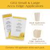 GiGi Wax Sticks for Hair Removal - Small & Large Accu Edge Wax Applicator Sticks, Wooden Waxing Stick for Eyebrows and Body, 100 ct, Pack of 2 view 2
