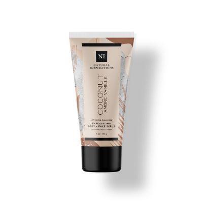 Natural Inspirations Coconut Ambre Vanille Exfoliating Face + Body Scrub 6oz